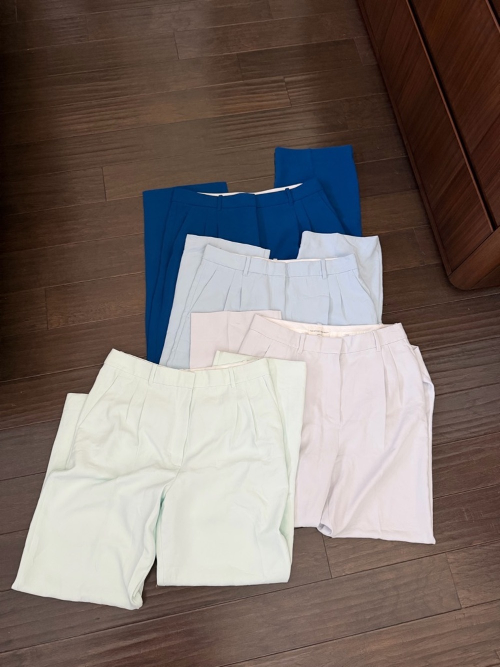 LOT OF 4 ARITZIA WILFRED EFFORTLESS PANT SZ 16 Mint, Lavender, Baby Blue, Blue